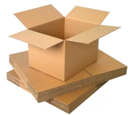 4" x 4" x 4" Single Wall Glued Stock Box (101 x 102 x 102 mm) - Pack of 10